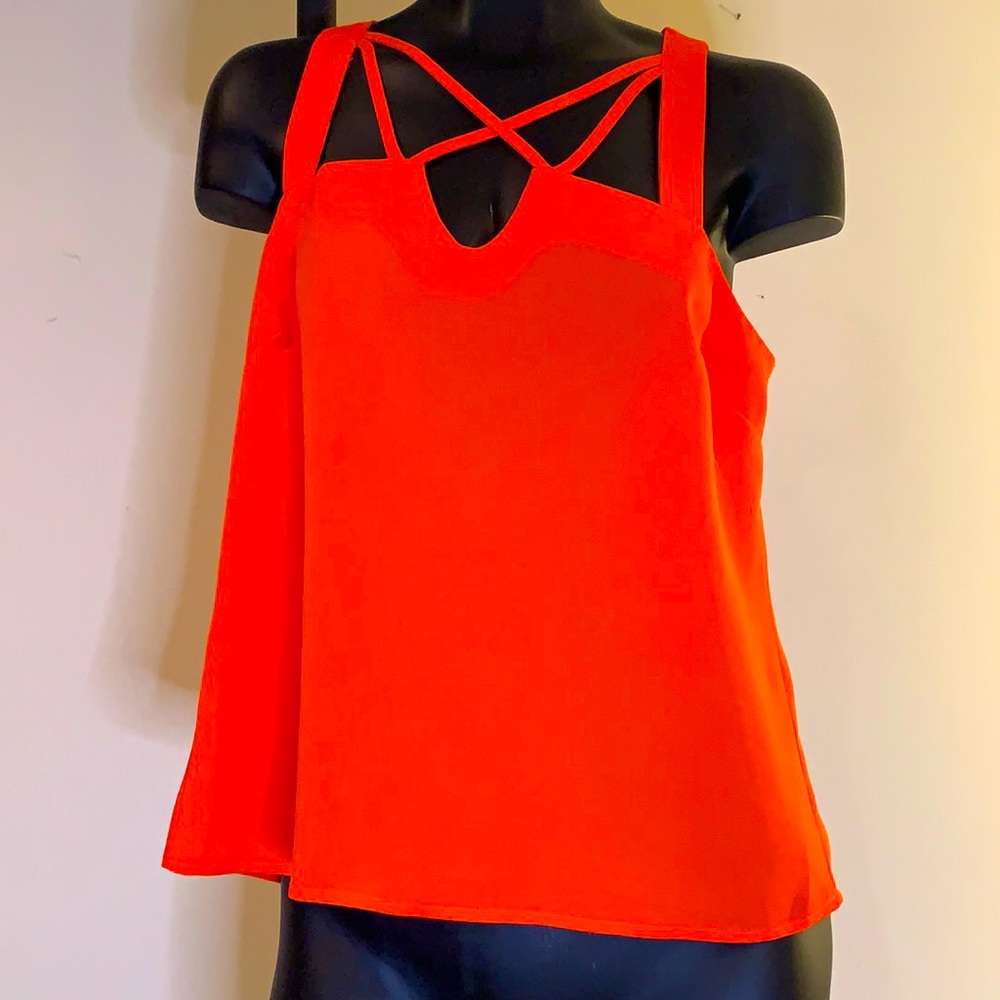 Women’s X-Small Skies Are Blue Barb Strappy Detail Blouse